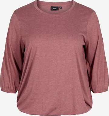 Zizzi Shirt 'Vlone' in Rood: voorkant