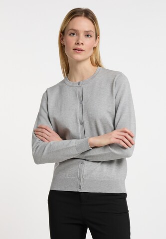 DreiMaster Klassik Knit Cardigan 'Malegnano ' in Grey: front