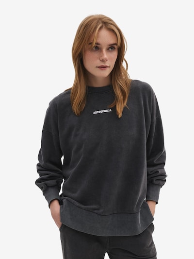 No Matter What Sweatshirt in anthrazit / weiß, Produktansicht