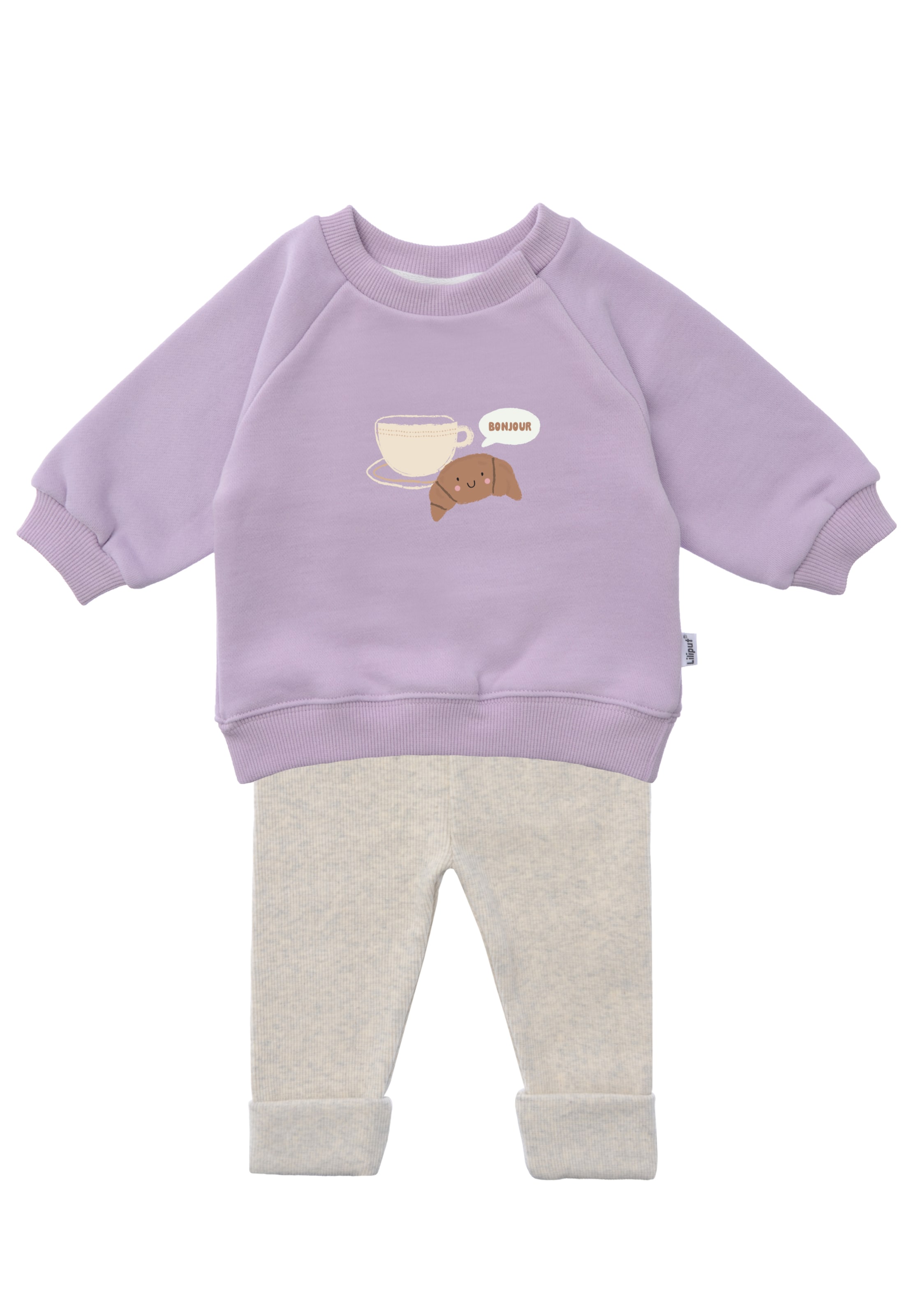 LILIPUT Set 'Croissant Bonjour' in Lila: Vorderseite