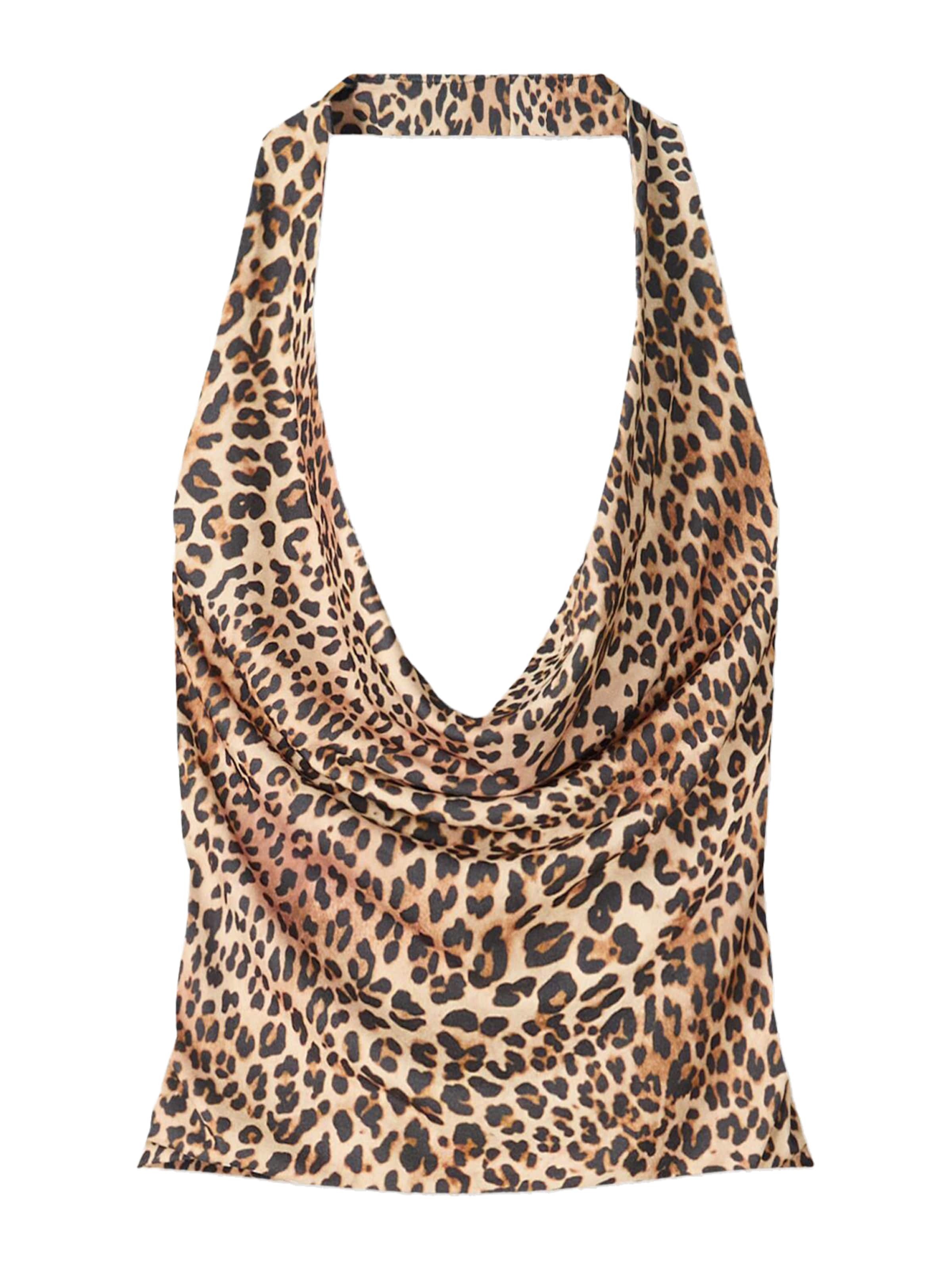 BershkaTop - smeđa boja: prednji dio