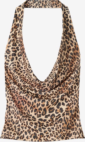 Top di Bershka in marrone: frontale