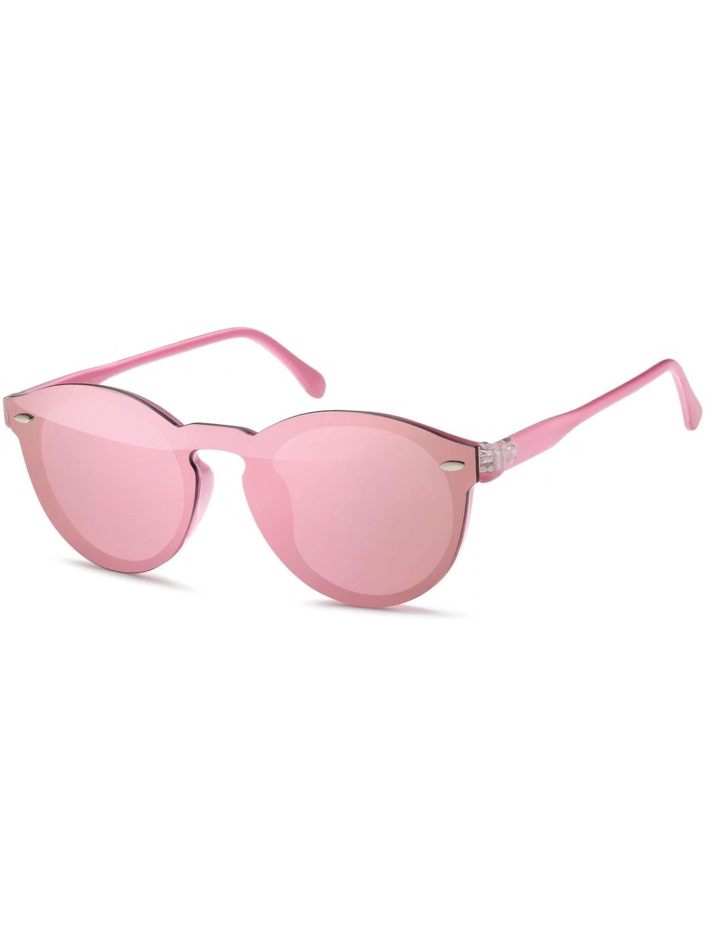 styleBREAKER Sunglasses 'Monoglas Sonnenbrille | Shield Brille UV400' in Pink: front