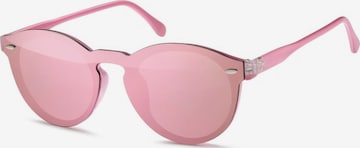 styleBREAKER Sonnenbrille 'Monoglas Sonnenbrille | Shield Brille UV400' in Pink: Vorderseite