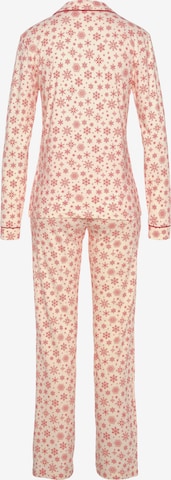 Pyjama 'Xmas' LASCANA en rose