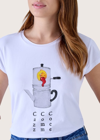 T-shirt 'Sandra' Camomilla en blanc : devant