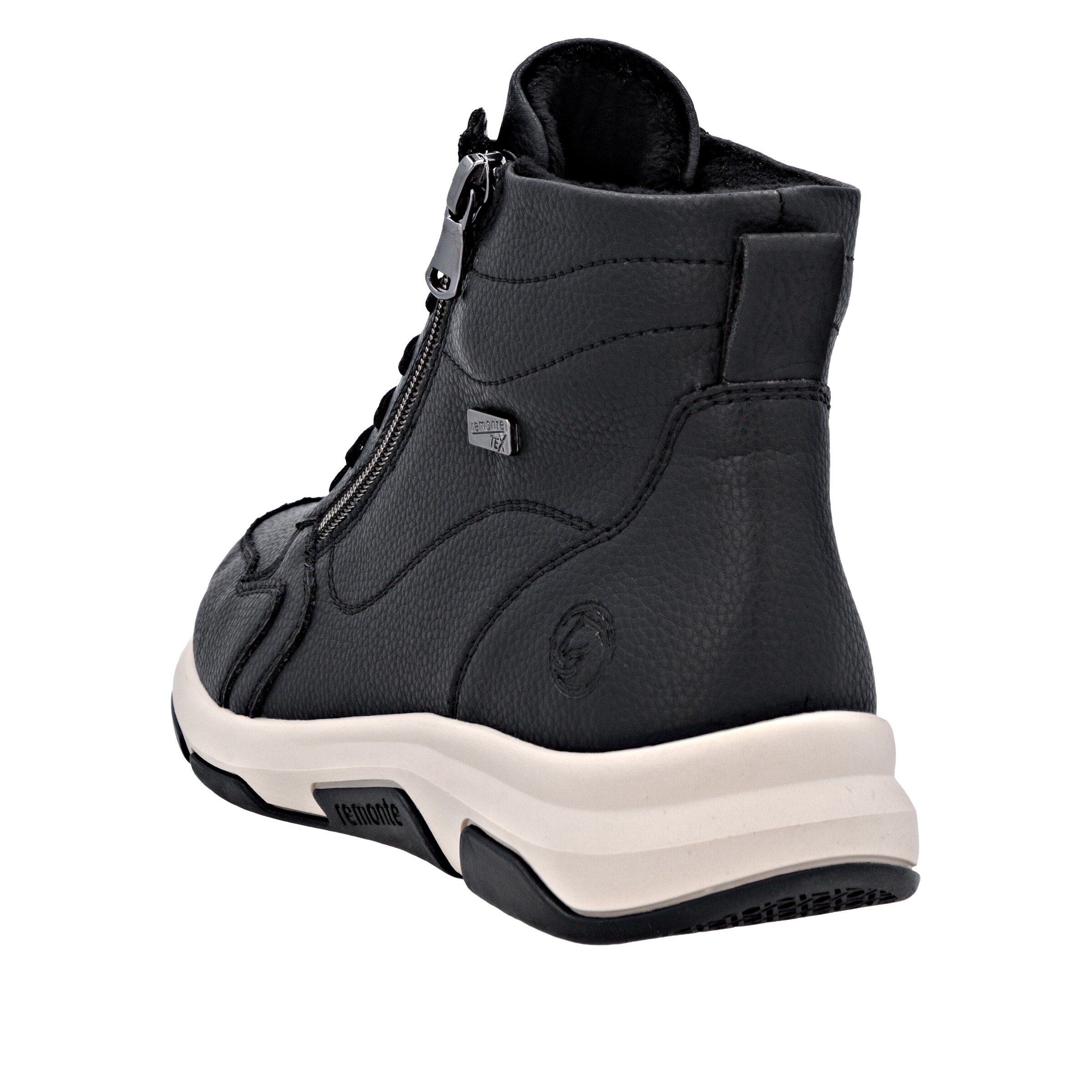 REMONTE Schnürstiefel in Schwarz