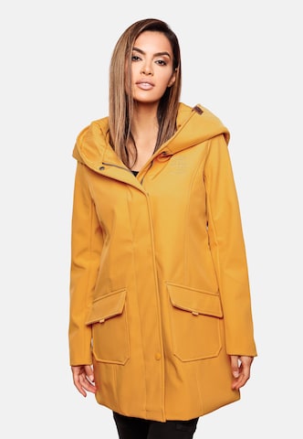 MARIKOO Raincoat 'Mayleen' in Yellow: front