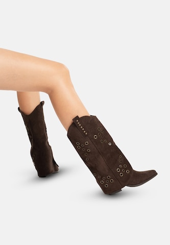 Salinyang Cowboylaarzen in Bruin