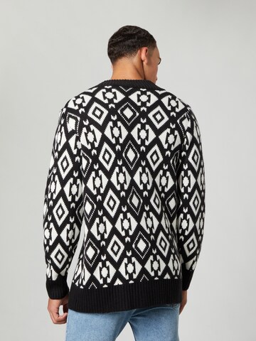 Guido Maria Kretschmer Men Knit cardigan 'Matteo' in Black