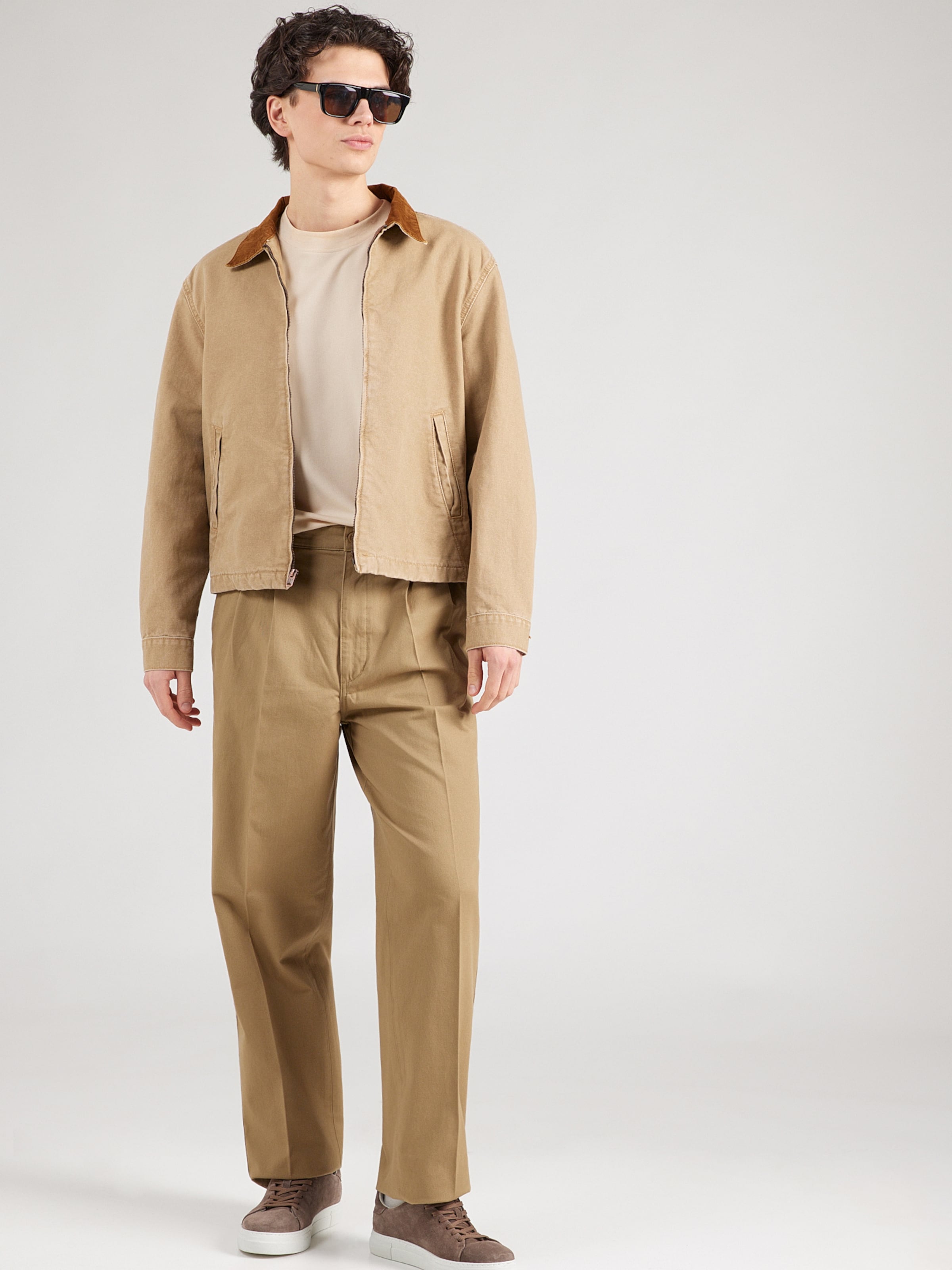 Dockers Loose fit Pleat-Front Pants in Sand | ABOUT YOU