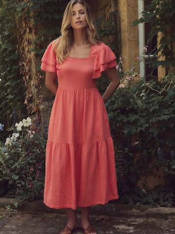 LAURA ASHLEY Kleid in Orange: Vorderseite