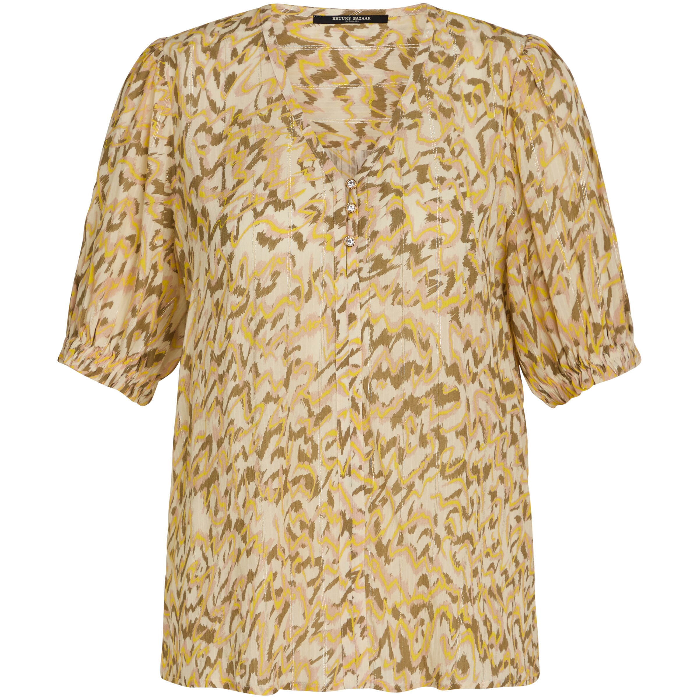 BRUUNS BAZAAR Блуза &#x27;Hassel&#x27; в жълто: отпред