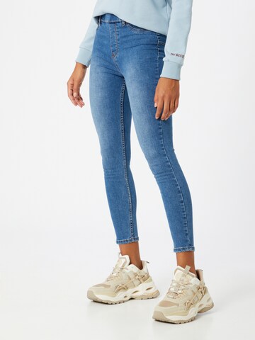 Coupe slim Jean Hailys en bleu : devant