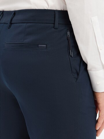 Coupe slim Pantalon à plis 'Kaiton' BOSS en bleu