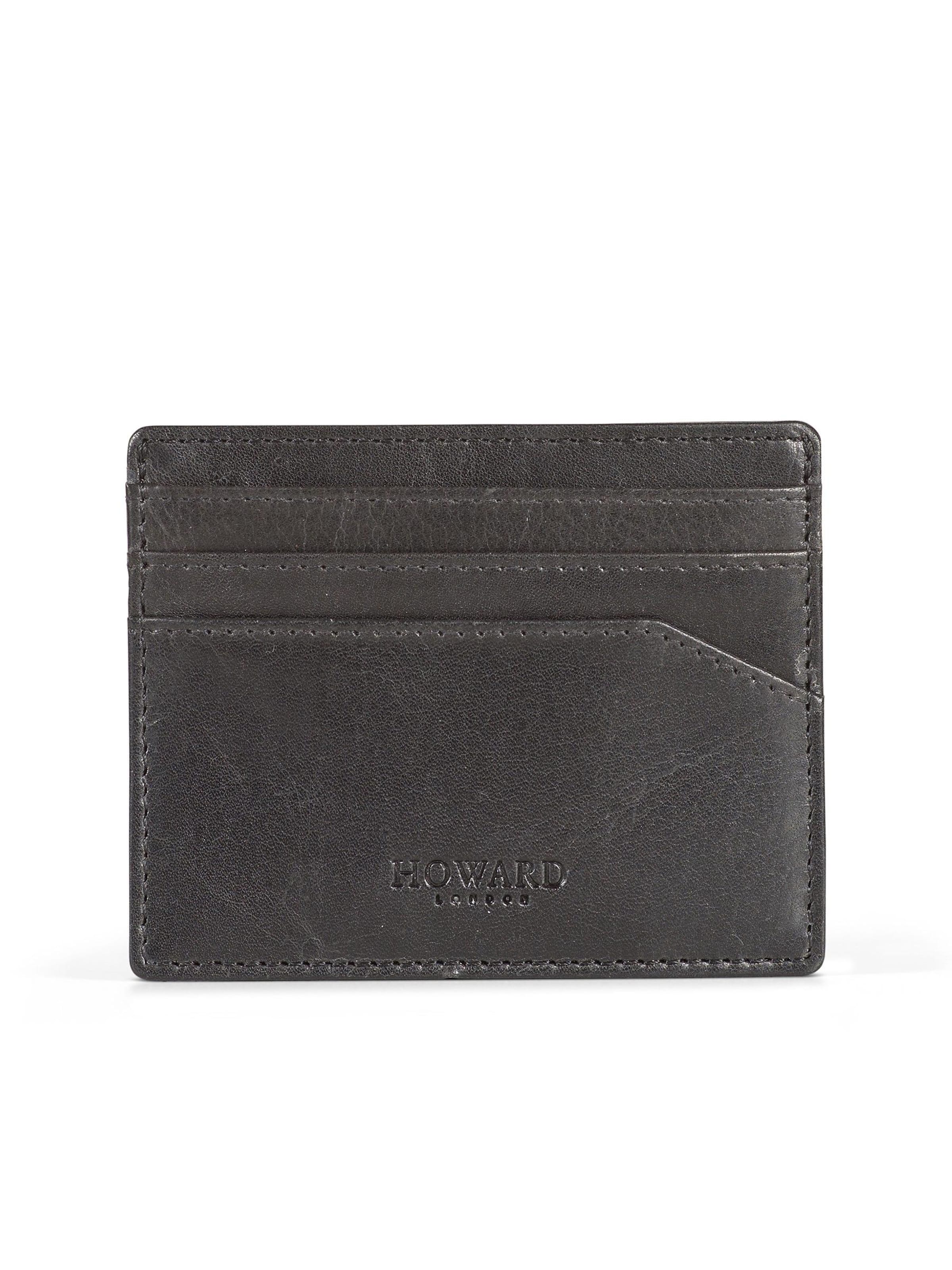 Howard London Tegnebog 'Cardwallet Archer Black' i sort: forside