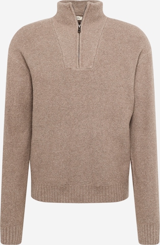 Hailys Men Sweater 'Bennett' in Brown: front