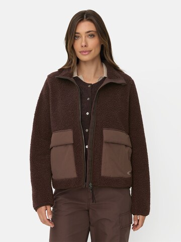 CAMEL ACTIVE Teddy Jacke mit Innentasche in Braun: Vorderseite