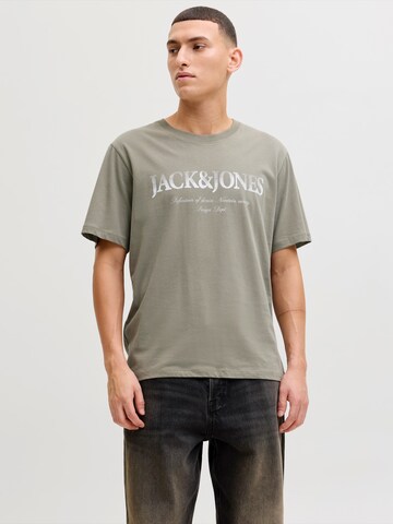 T-Shirt 'JJDEVIN DAYTONA' JACK & JONES en gris : devant