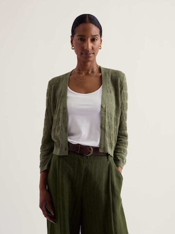 Cardigan 'Sweet Day' Seasalt Cornwall en vert : devant