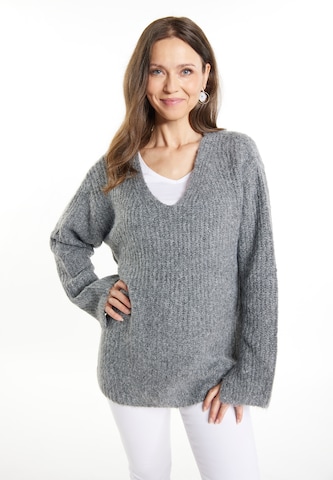 usha WHITE LABEL Sweater 'Lynnea' in Grey: front