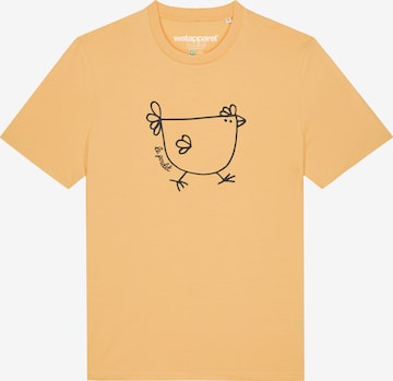 Watapparel Shirt 'Le poulet - das Huhn' in Orange: front