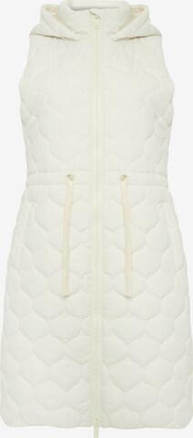 Threadbare Vest 'Crush' in White: front