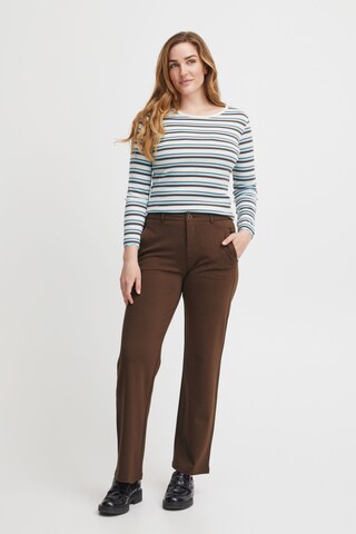 Fransa Loose fit Pants 'Tessa' in Brown