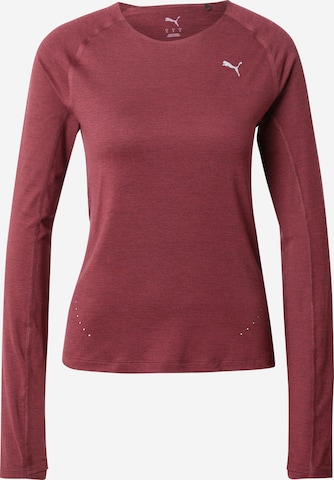 T-shirt fonctionnel 'Run Cloudspun' PUMA en rouge : devant