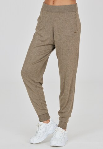 Athlecia Regular Pants 'Athens' in Brown: front