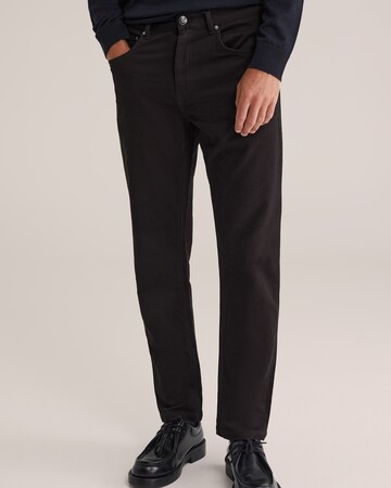 WE Fashion - regular Vaquero en negro: frente