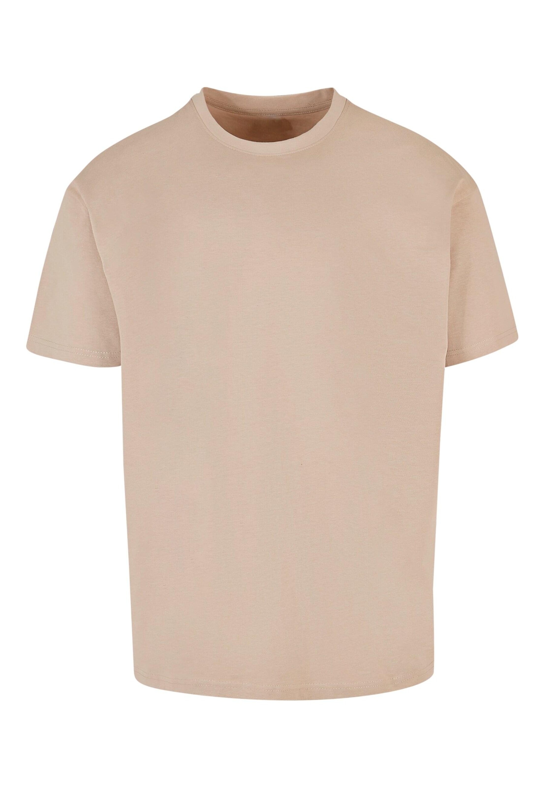 Just Rhyse Shirt 'Happy Holidays' in Beige: voorkant