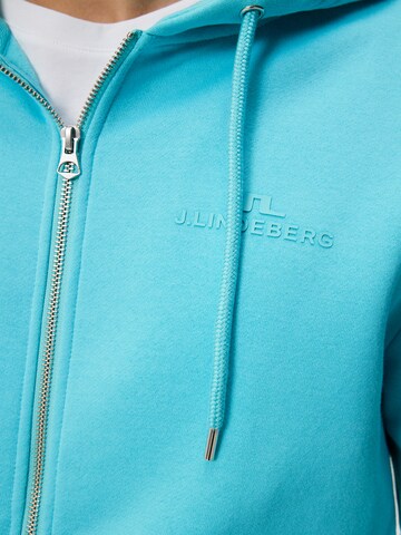 J.Lindeberg Sportsweatjacke 'Alpha' in Blau