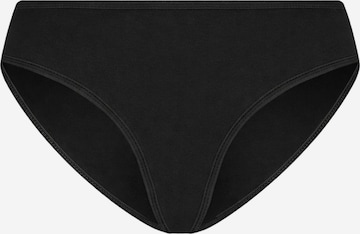 Albero Natur Slip 'Klassischer Bio-Baumwoll Damen Slip' in Schwarz: Vorderseite