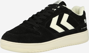 Hummel - Sapatilhas baixas 'St. Power Play' em preto: frente