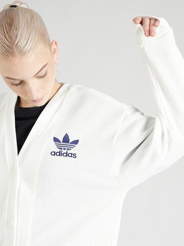 ADIDAS ORIGINALS Knit Cardigan in White