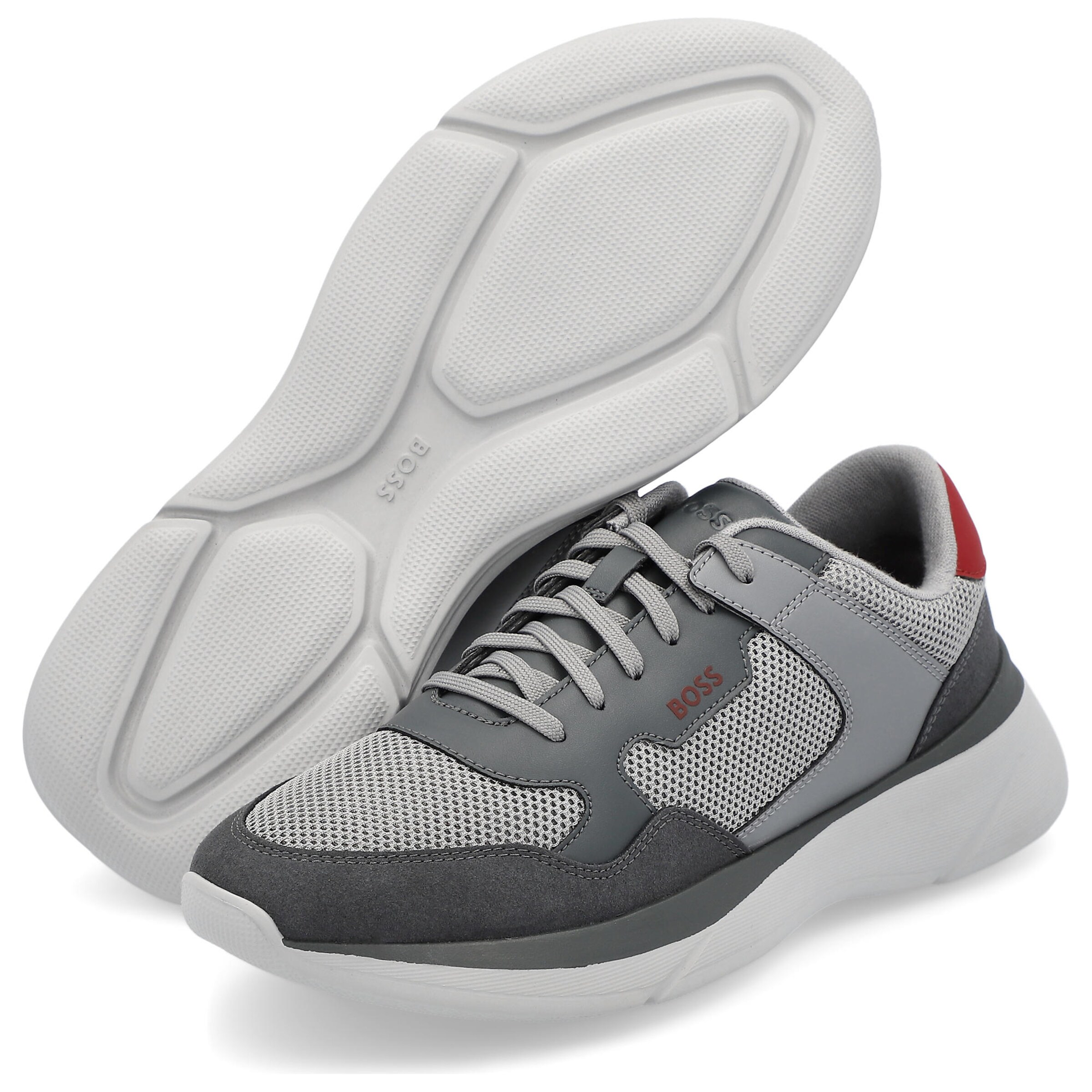 BOSS Sneakers laag 'Dean' in Grijs