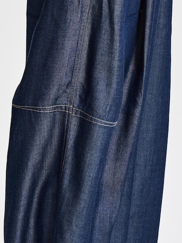 IT'S BASIC Loosefit Jeans 'BARREL BALLOON MID RISE JEANS' in Blauw
