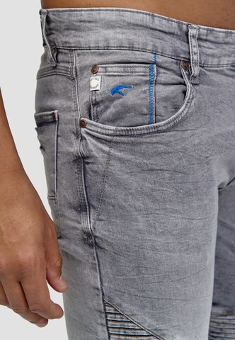 INDICODE JEANS Slimfit Jeans in Grau
