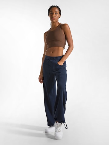 DEHA Wide leg Broek in Blauw: voorkant