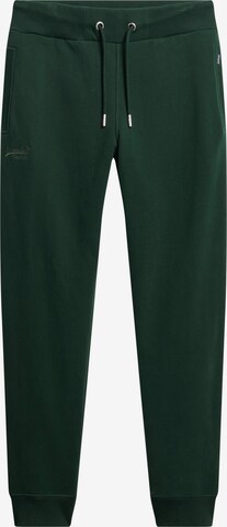 Superdry Broek 'Essential' in Groen: voorkant