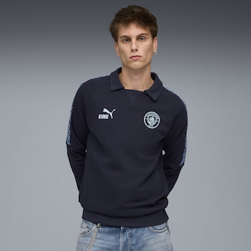PUMA Sportsweatshirt 'Manchester City King' in Blauw: voorkant