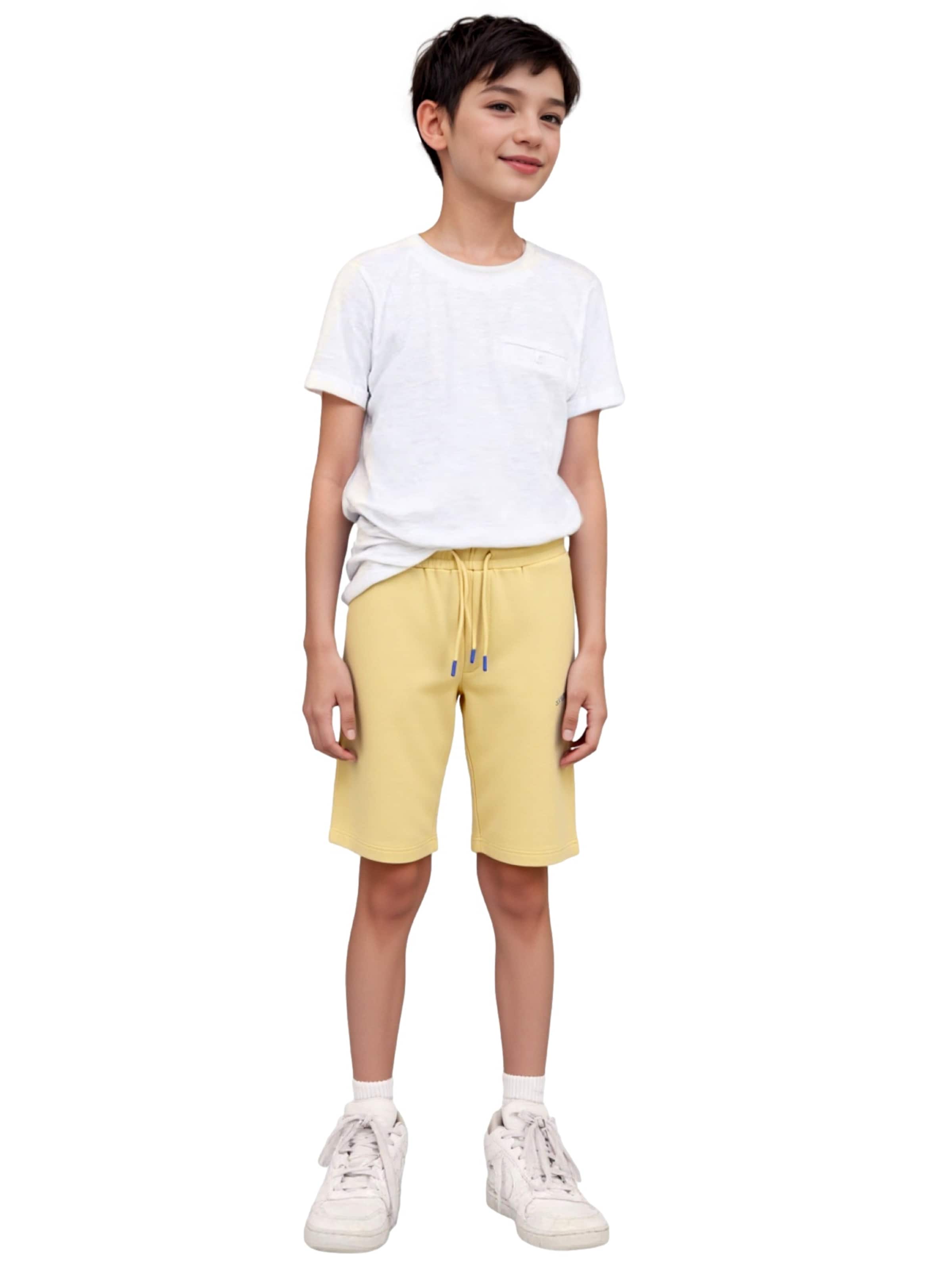 Regular Pantalon 'Gordon College' Jack & Jones Junior en jaune