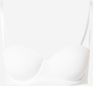 Lindex Balconette Bra 'Theresia' in White: front