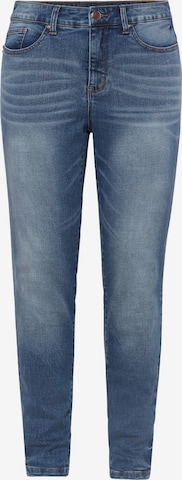 SHEEGO Skinny Jeans in Blue: front