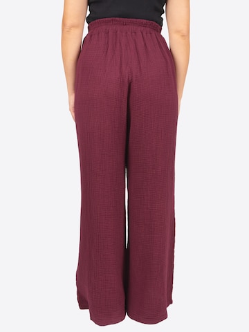 Seasons of April Wide Leg Hose 'AYANA MUSSELIN' in Rot