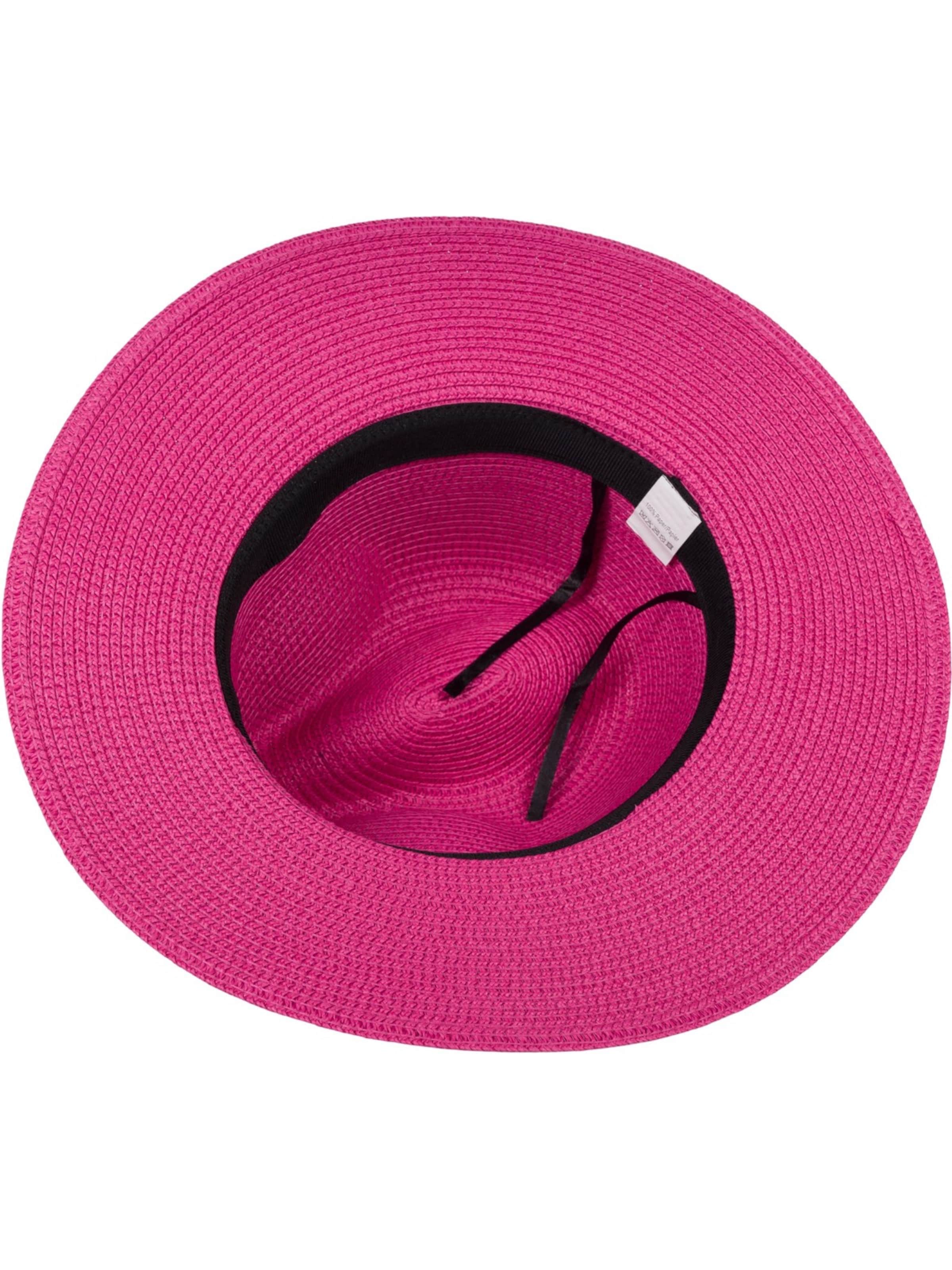 styleBREAKER Hut 'Panama Strohhut - Knautschhut'‌‌‌‌ in Pink
