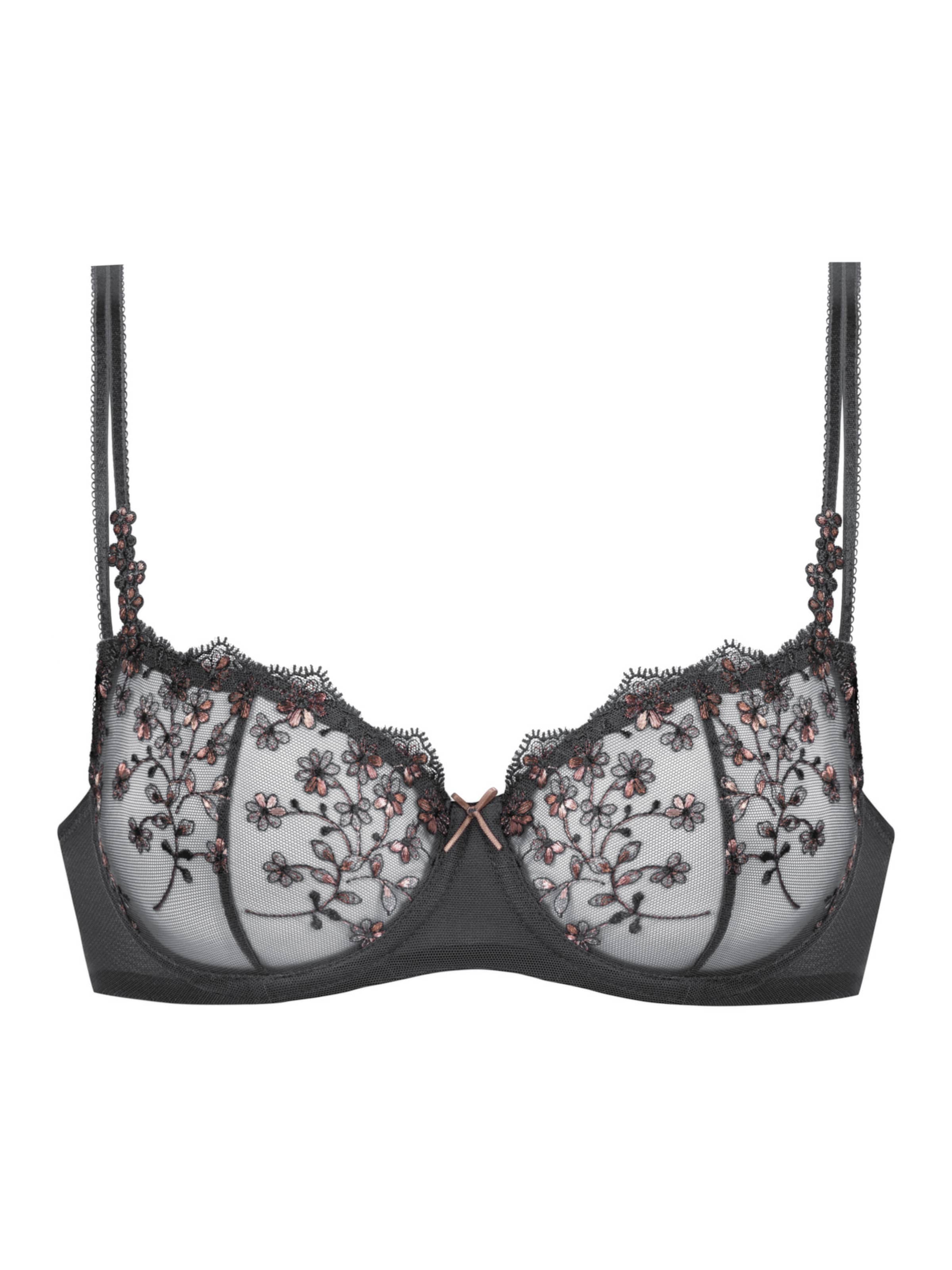 Mey Balconette Bra 'Delightful' in Grey: front