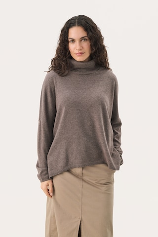 Part Two Sweater 'TilanePW' in Brown: front