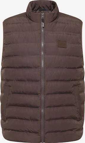 MUSTANG Vest 'Dublin' in Brown: front